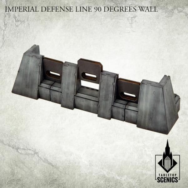 TABLETOP SCENICS Imperial Defense Line: 90° Wall