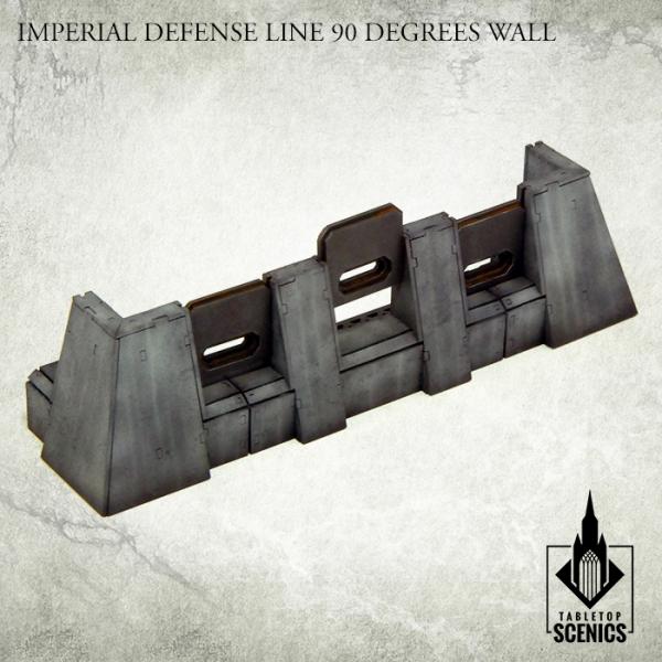 TABLETOP SCENICS Imperial Defense Line: 90° Wall