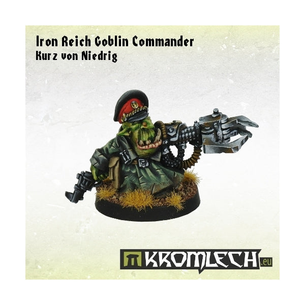 KROMLECH Iron Reich Goblin Commander Kurz von Niedrig (1)