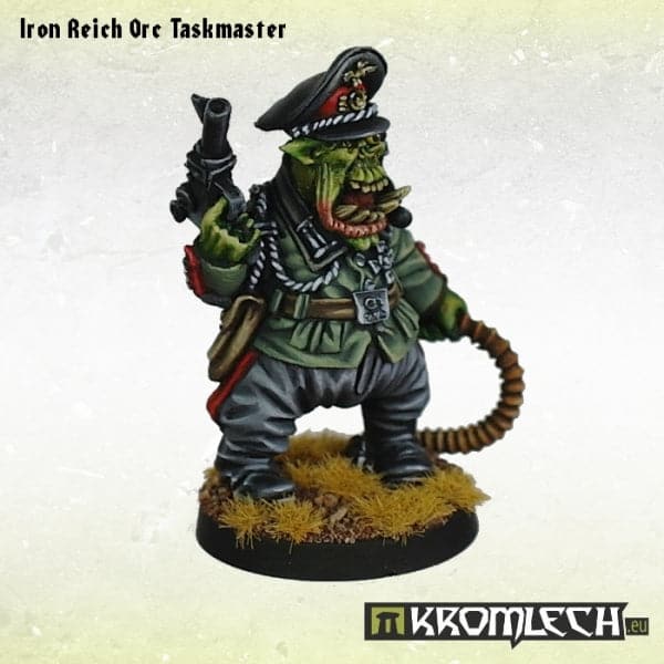 KROMLECH Iron Reich Orc Taskmaster with Gnaw Hound (2)