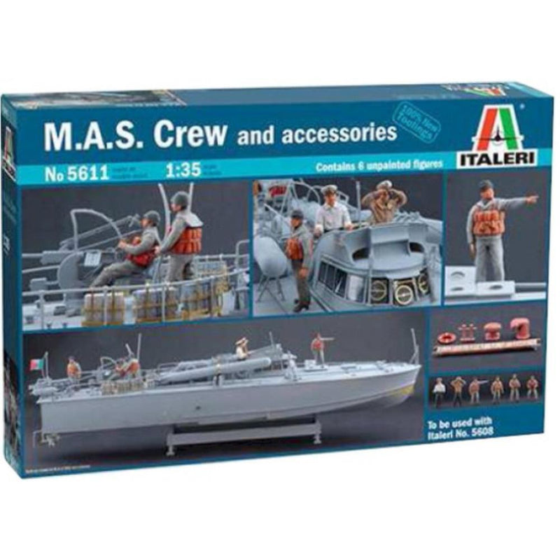 ITALERI 1/35 M.A.S. Crew and Accessories