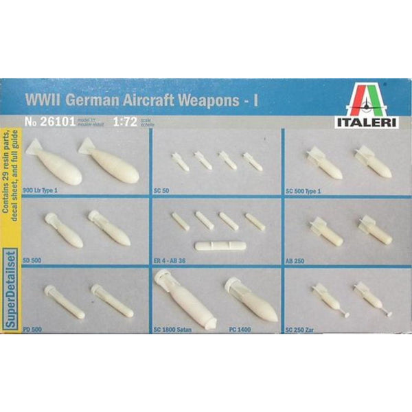 ITALERI 1/72 WWII German Kit Weapons Version I