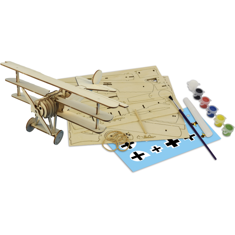 ARTESANIA My First Wooden Kit Fokker DR.1 Red Baron
