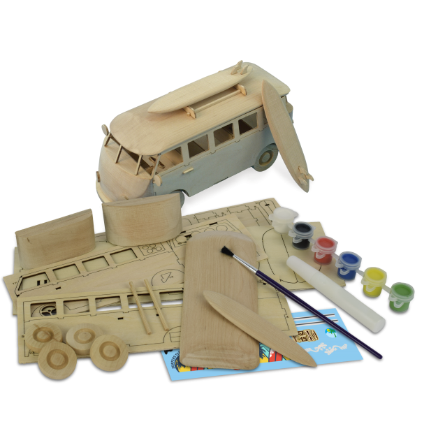 ARTESANIA My First Wooden Kit Surfer's Van