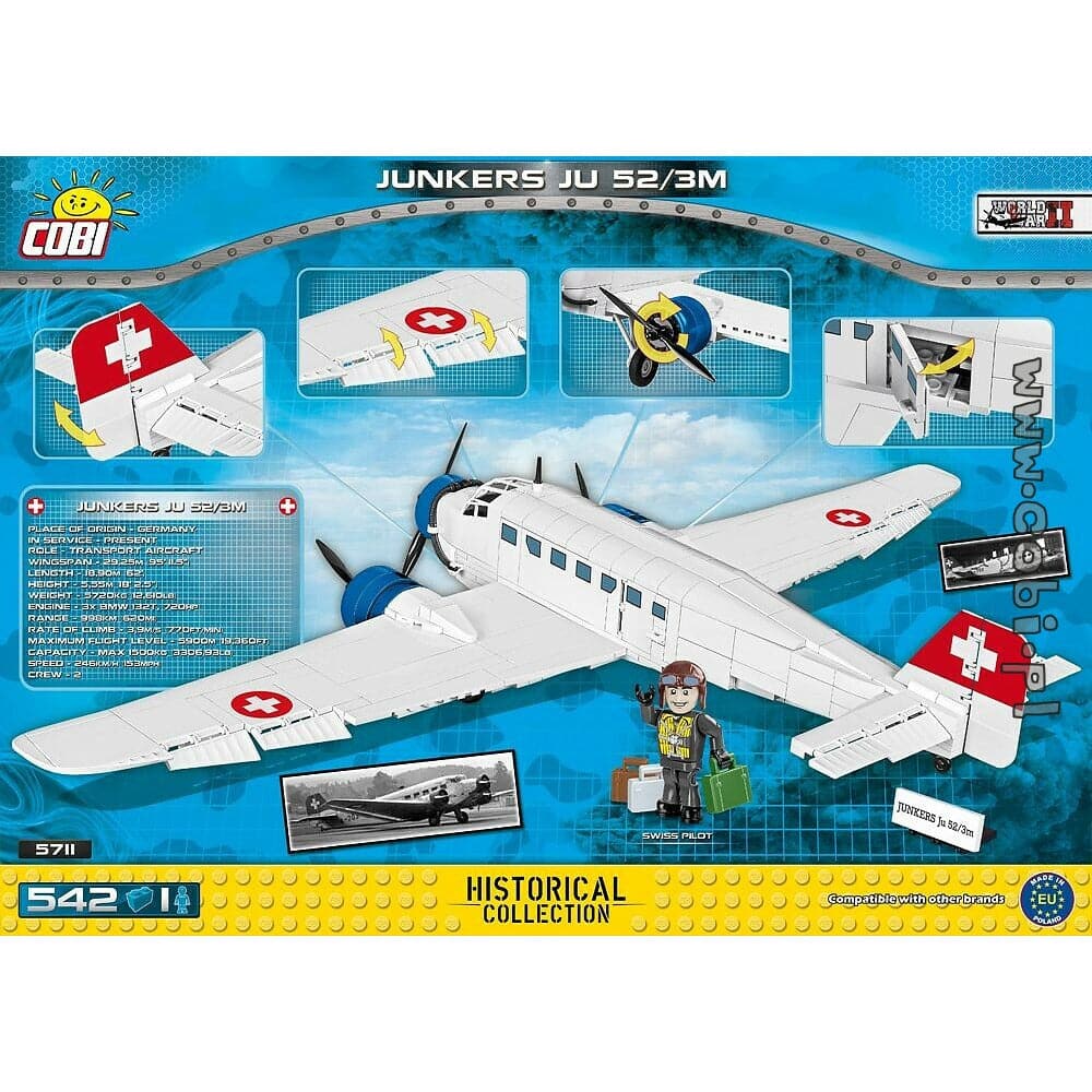 COBI World War II - Junkers JU 52/3M (542 Pieces)