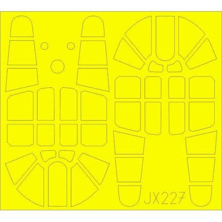 EDUARD JX227 1/32 P-40F TFace Mask Set (Trumpeter)