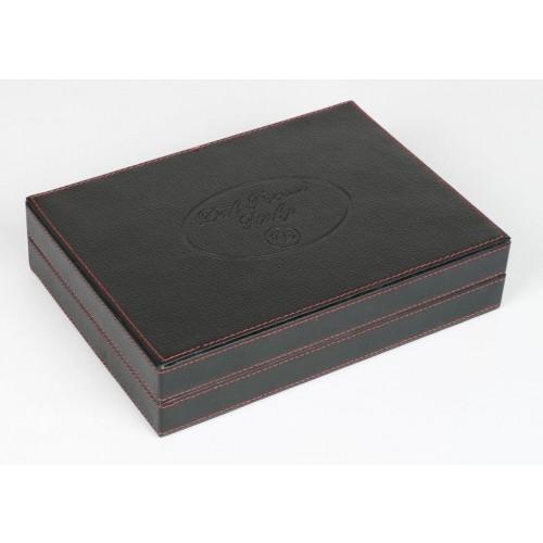 DAL ROSSI Black Backgammon 9" PU Leather