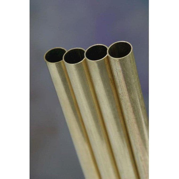 K&S Round Brass Tube .014 Wall (36in Length) 1/4in (1 Tube)