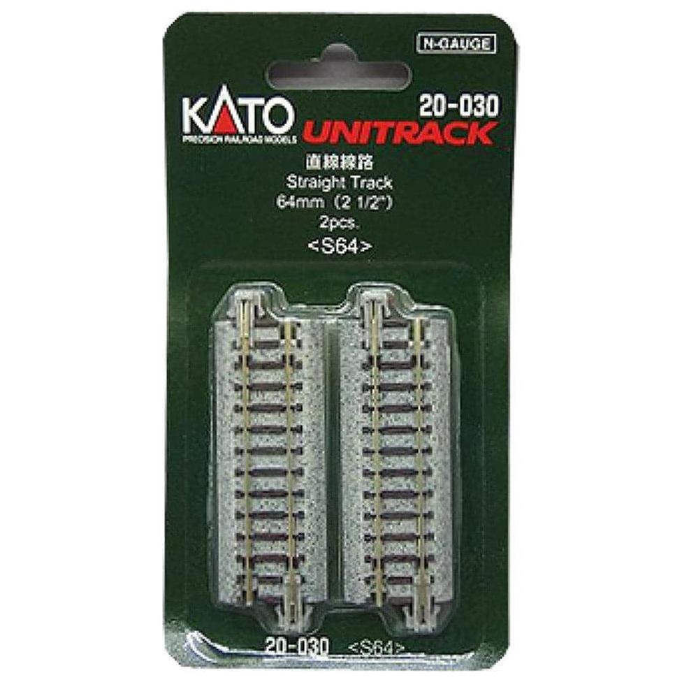 KATO N Unitrack Straight Track 64mm (2 Pack)