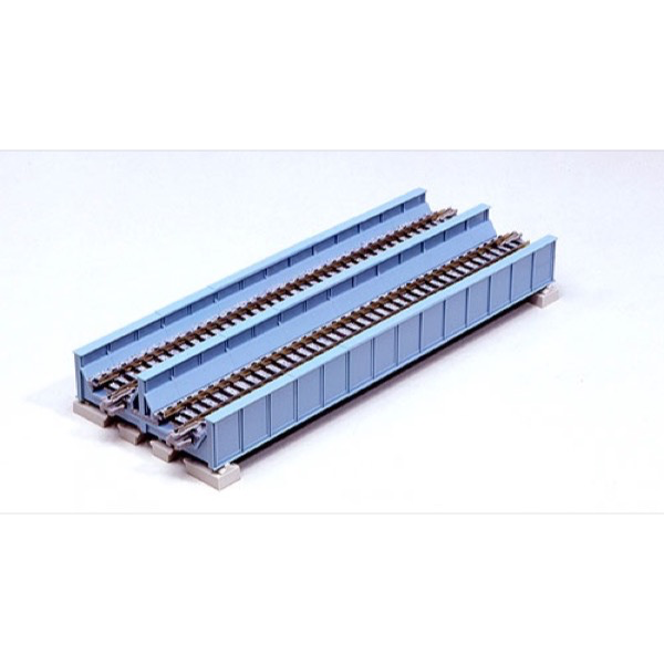 KATO N Unitrack Double Plate Girder Bridge 186mm Blue