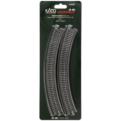 KATO N Single Track Curved Viaduct R315-45Deg (2)