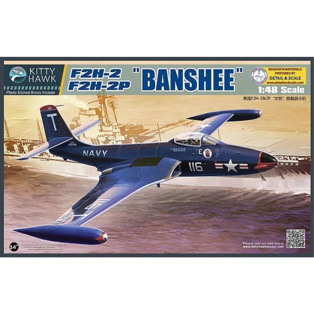 KITTY HAWK F2H-2/F2H-2P Banshee (KH80131) - Hearns Hobbies Melbourne - KITTY HAWK