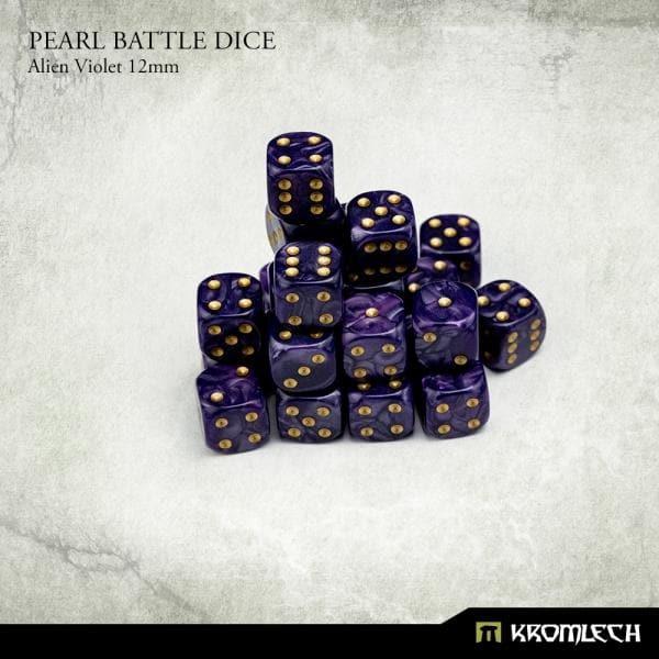 KROMLECH Pearl Battle Dice 25x Alien Violet 12mm