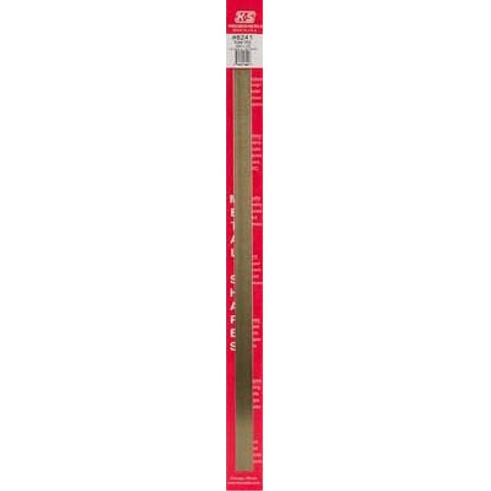 K&S Brass Strips .032 x 1/2in - (1 Strip per Card)