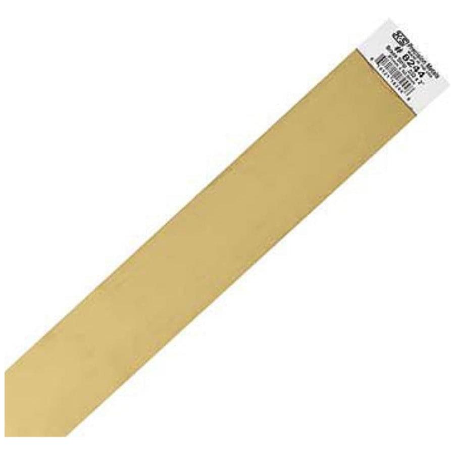 K&S Brass Strips .032in x 2in - (1 Strip per Card)