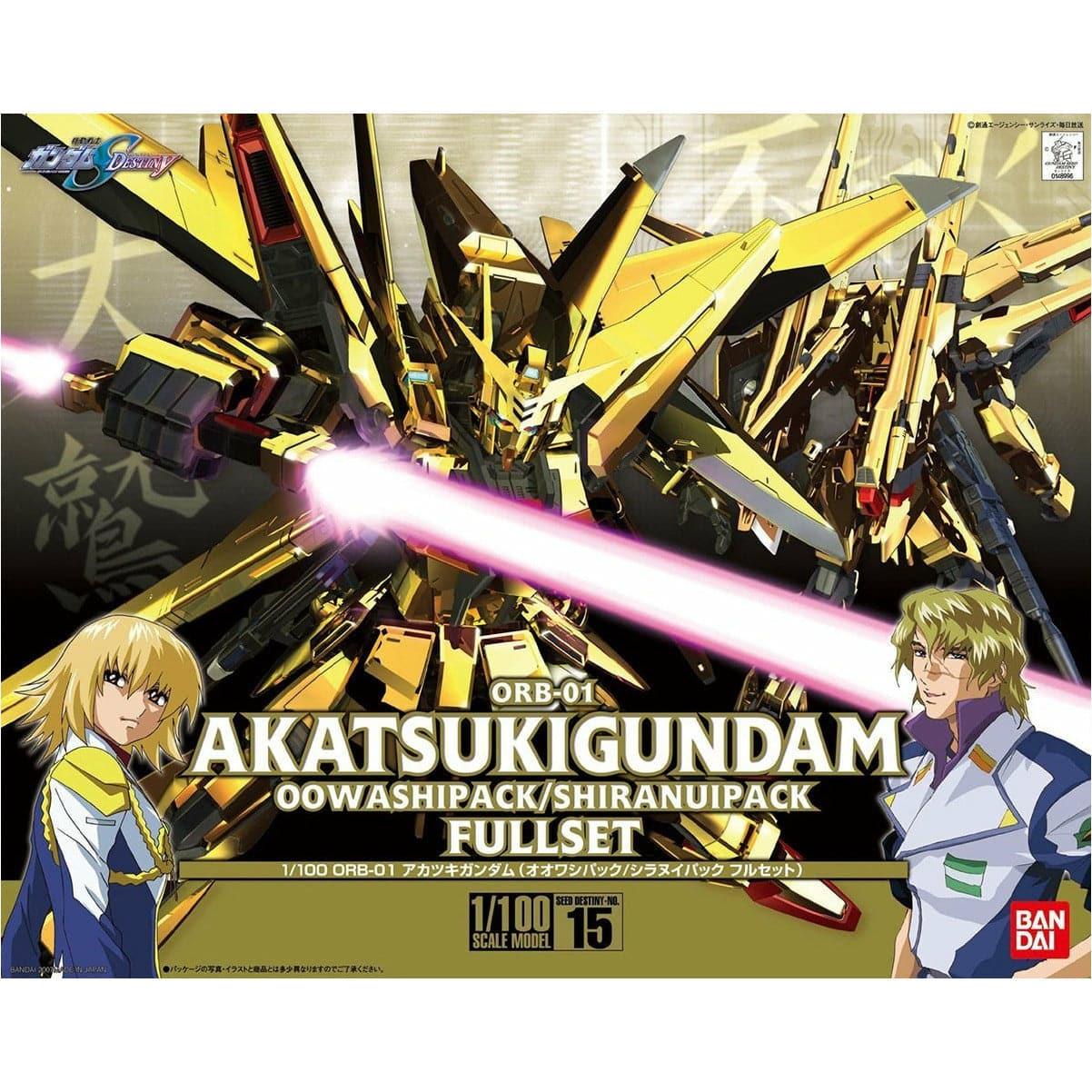 BANDAI 1/100 Akatsuki Gundam Oowashi/Shiranui Pack Full Set