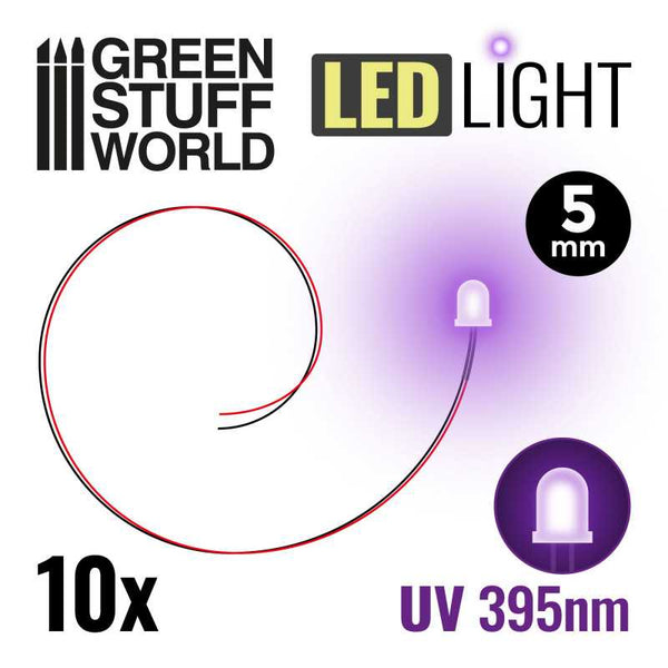 GREEN STUFF WORLD LEDs Ultrviolet Light - 5mm