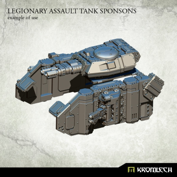 KROMLECH Legionary Assault Tank Sponsons: Heavy Flamers (1)