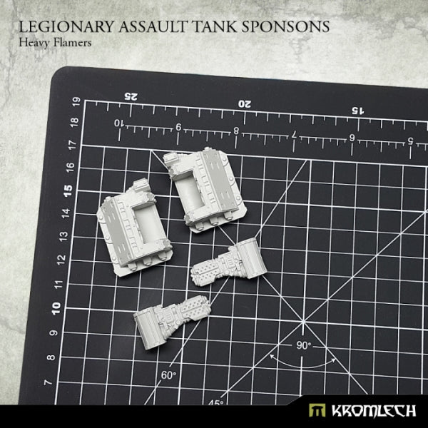 KROMLECH Legionary Assault Tank Sponsons: Heavy Flamers (1)