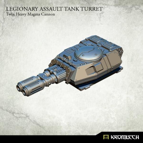 KROMLECH Legionary Assault Tank Turret: Twin Heavy Magma Ca