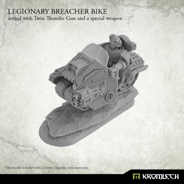 KROMLECH Legionary Breacher Bike (1) Armed with Twin Thunder Gun and Flamer