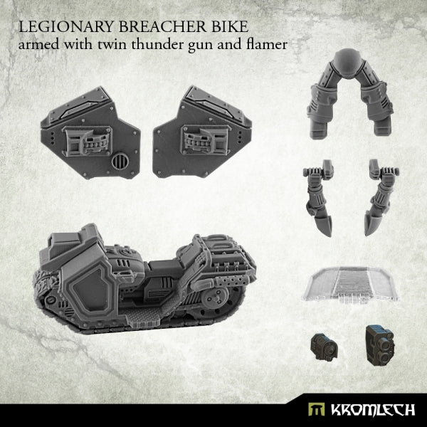 KROMLECH Legionary Breacher Bike (1) Armed with Twin Thunder Gun and Flamer