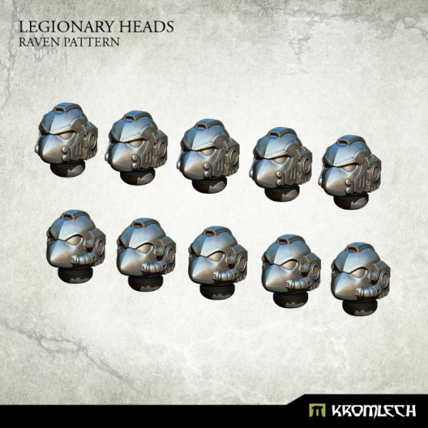KROMLECH Legionary Heads: Raven Pattern (10)