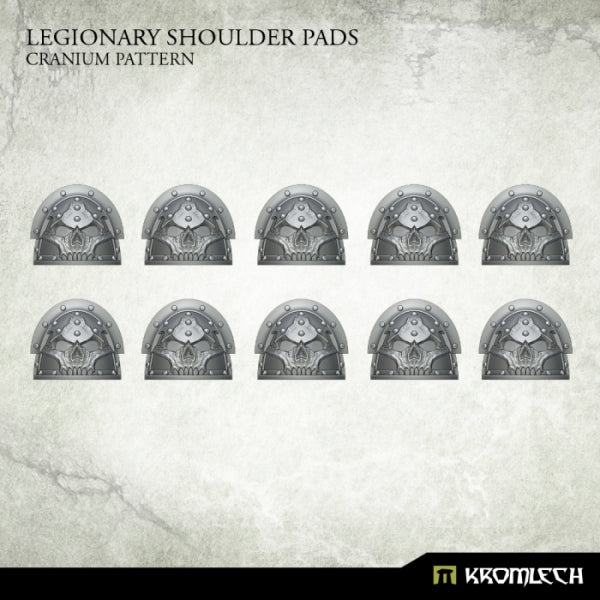 KROMLECH Legionary Shoulder Pads: Cranium Pattern (10)