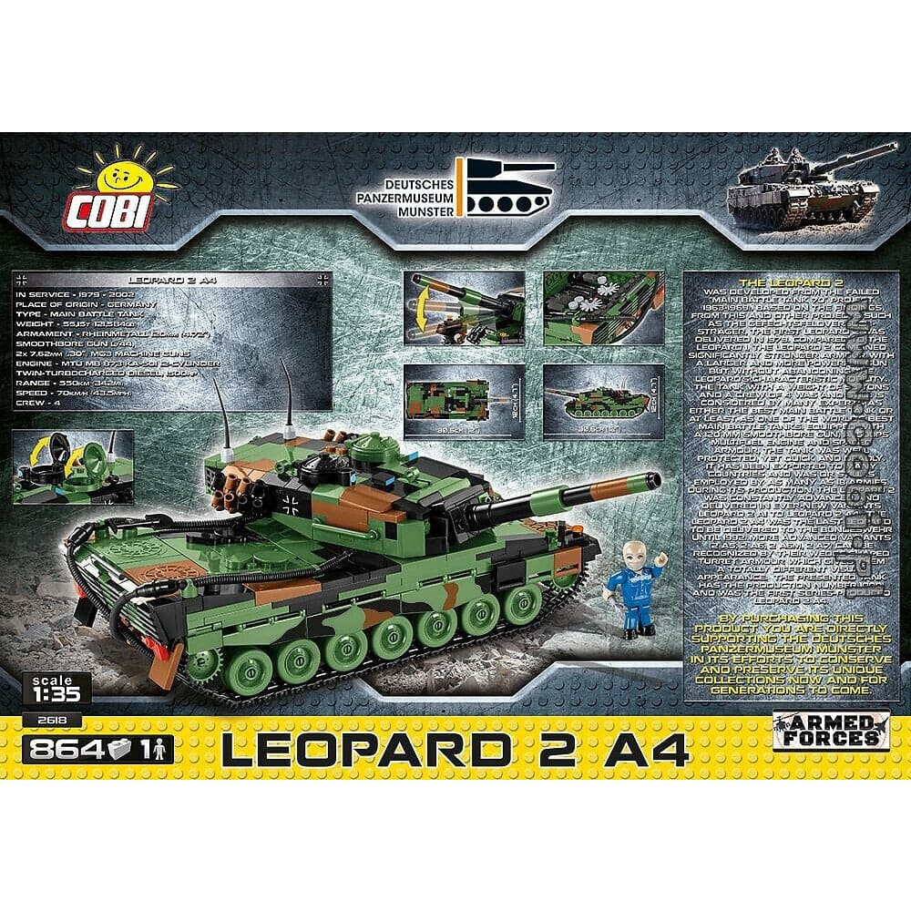 COBI Armed Forces - Leopard 2 A4 (864 Pieces)