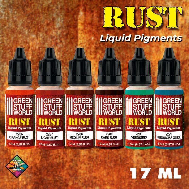 GREEN STUFF WORLD Liquid Pigments Paint Set - Rust (Box x 6