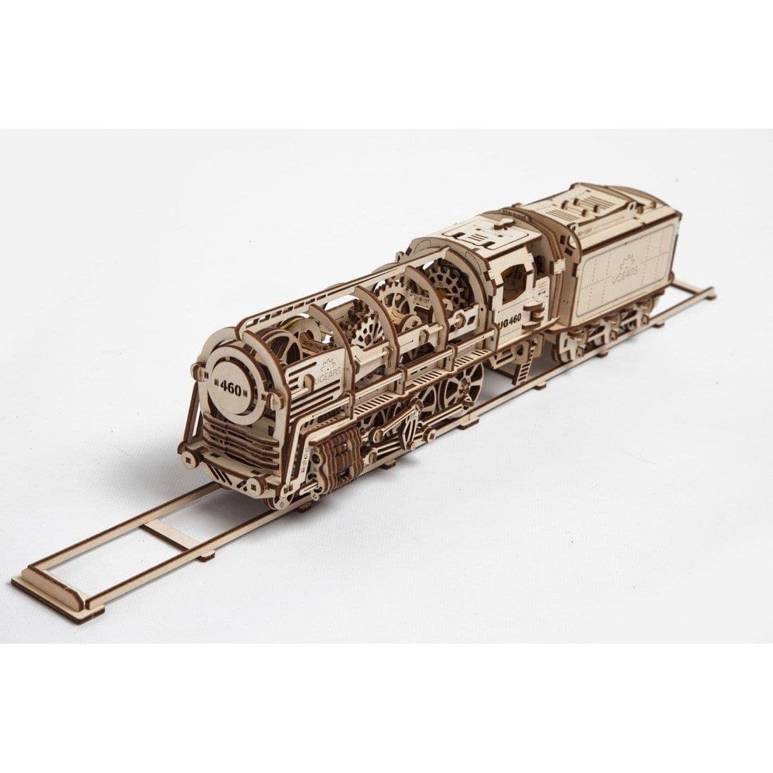 UGEARS Steam Locomotive with Tender and Almost 50cm of Track