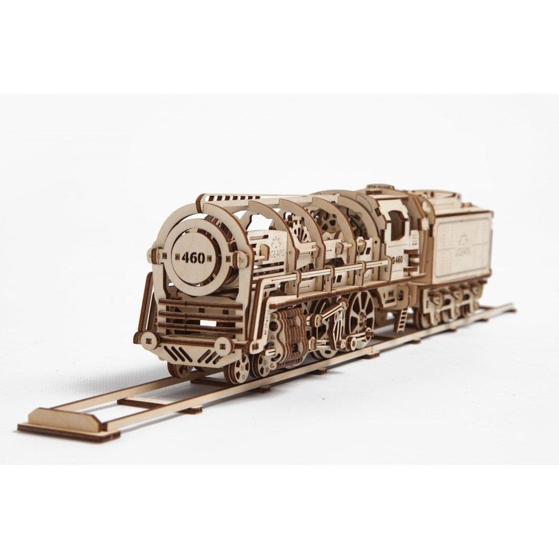 UGEARS Steam Locomotive with Tender and Almost 50cm of Track