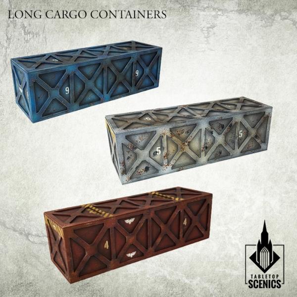 TABLETOP SCENICS Long Cargo Containers (3)