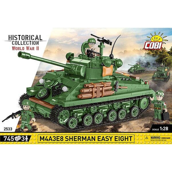 COBI World War II - M4A3E8 Sherman Easy Eight (745 Pieces)