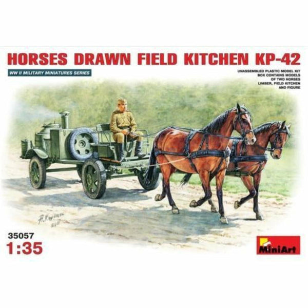 MINIART 1/35 Horses Drawn Field Kitchen KP-42