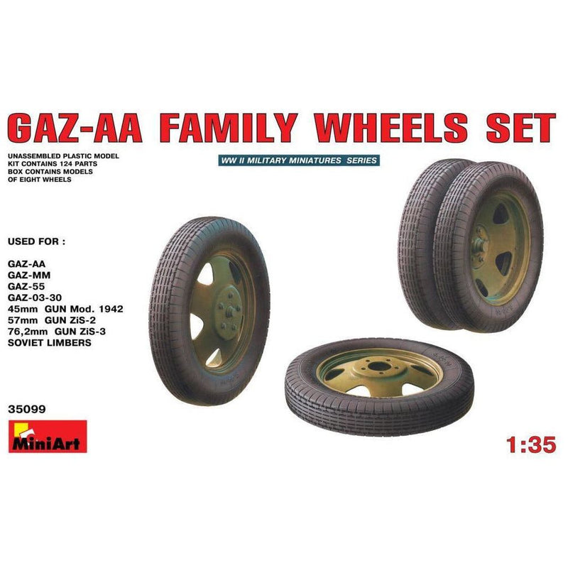 MINIART 1/35 GAZ-AA Family Wheels Set