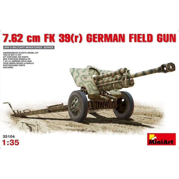 MINIART 1/35 7,62 cm F.K. 39 German Field Gun