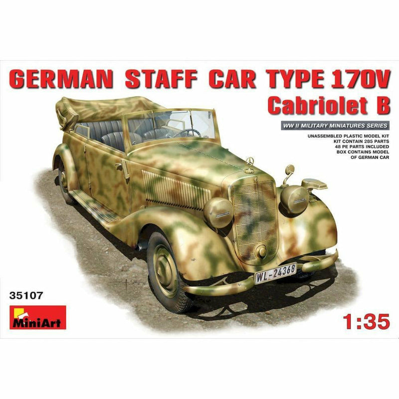 MINIART 1/35 German Staff CarTyp 170V. Cabriolet B