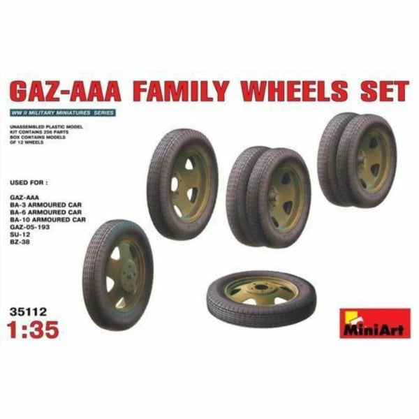 MINIART 1/35 GAZ-AAA Family Wheels set