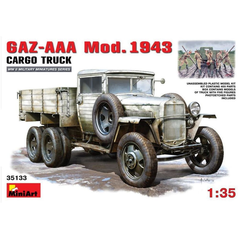 MINIART 1/35 GAZ-AAA. Mod. 1943. Cargo Truck