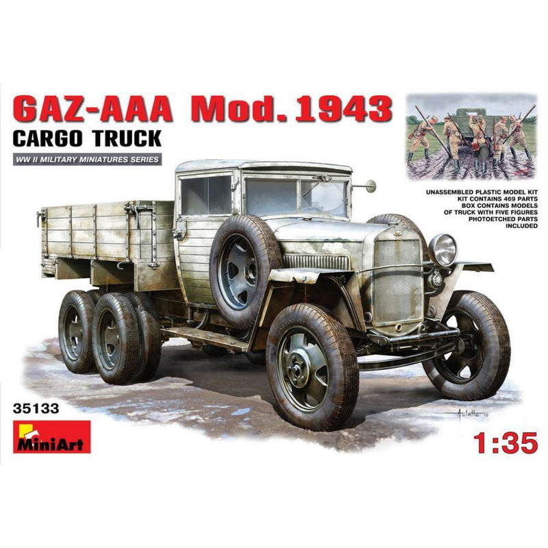 MINIART 1/35 GAZ-AAA. Mod. 1943. Cargo Truck
