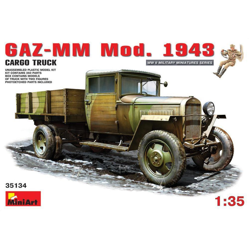 MINIART 1/35 GAZ-MM. Mod. 1943. Cargo Truck