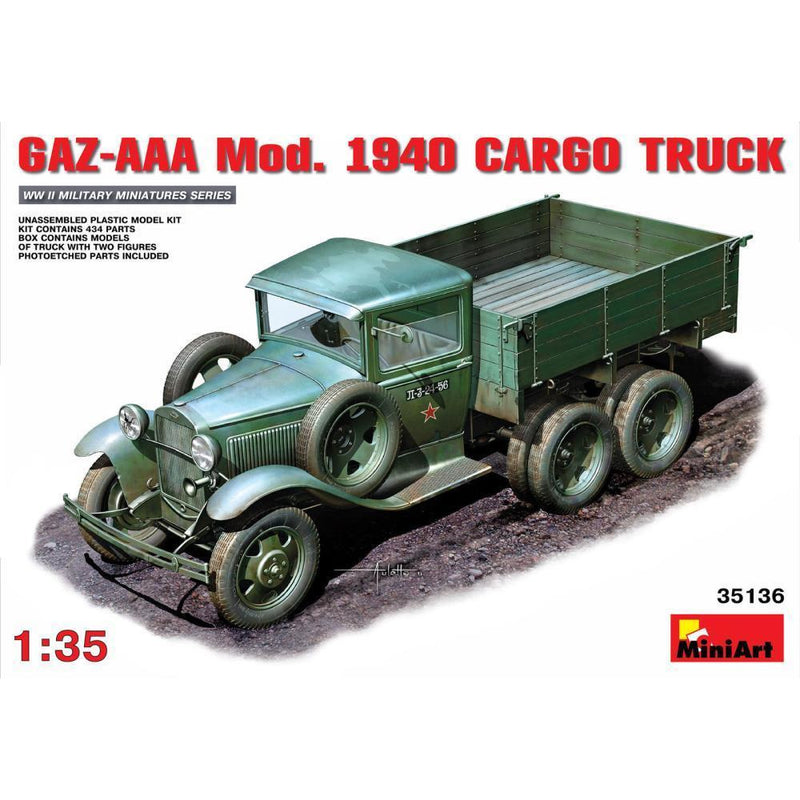 MINIART 1/35 GAZ-AAA. Mod. 1940. Cargo Truck.