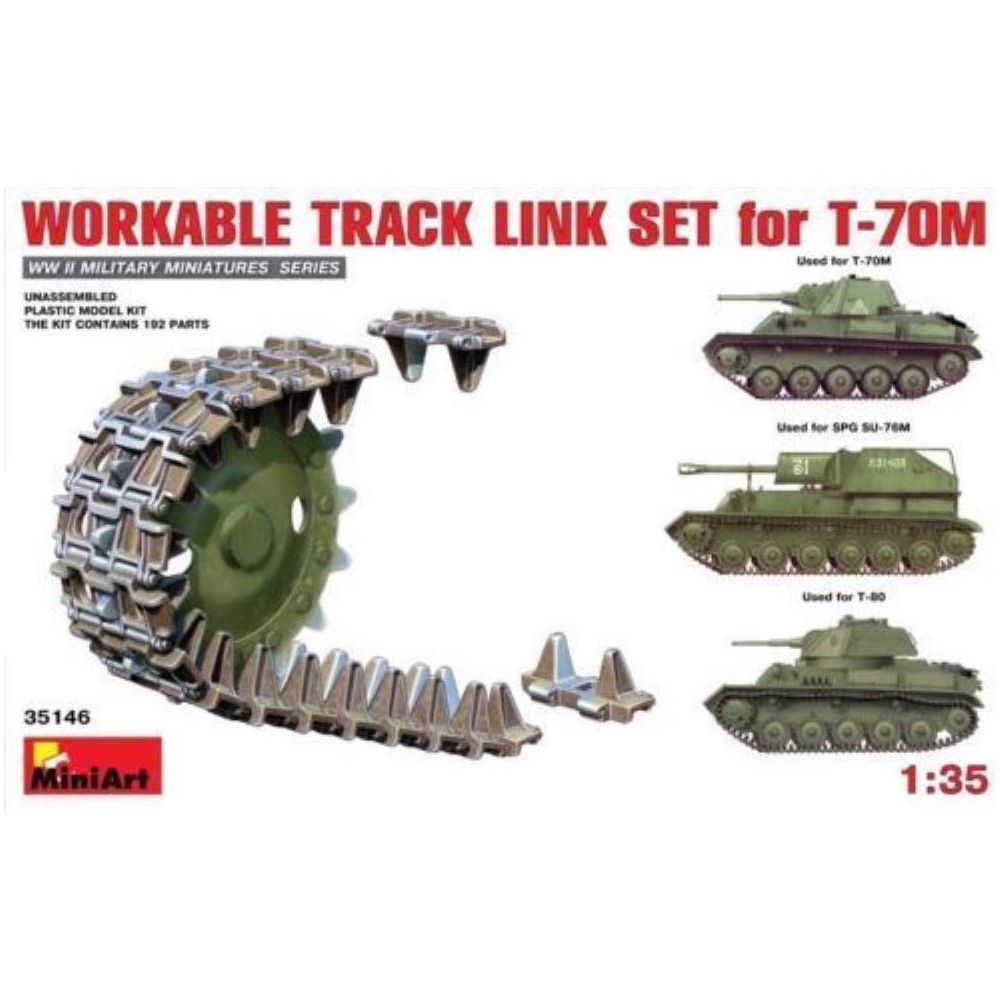 MINIART 1/35 Workable Track Link Set for T-70M Light Tank