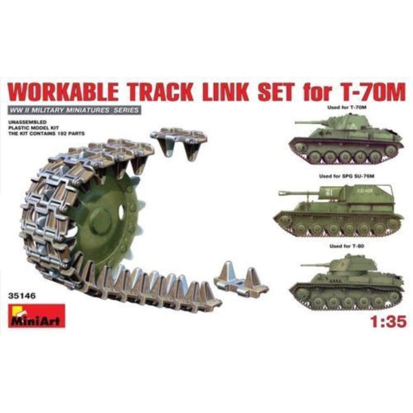 MINIART 1/35 Workable Track Link Set for T-70M Light Tank