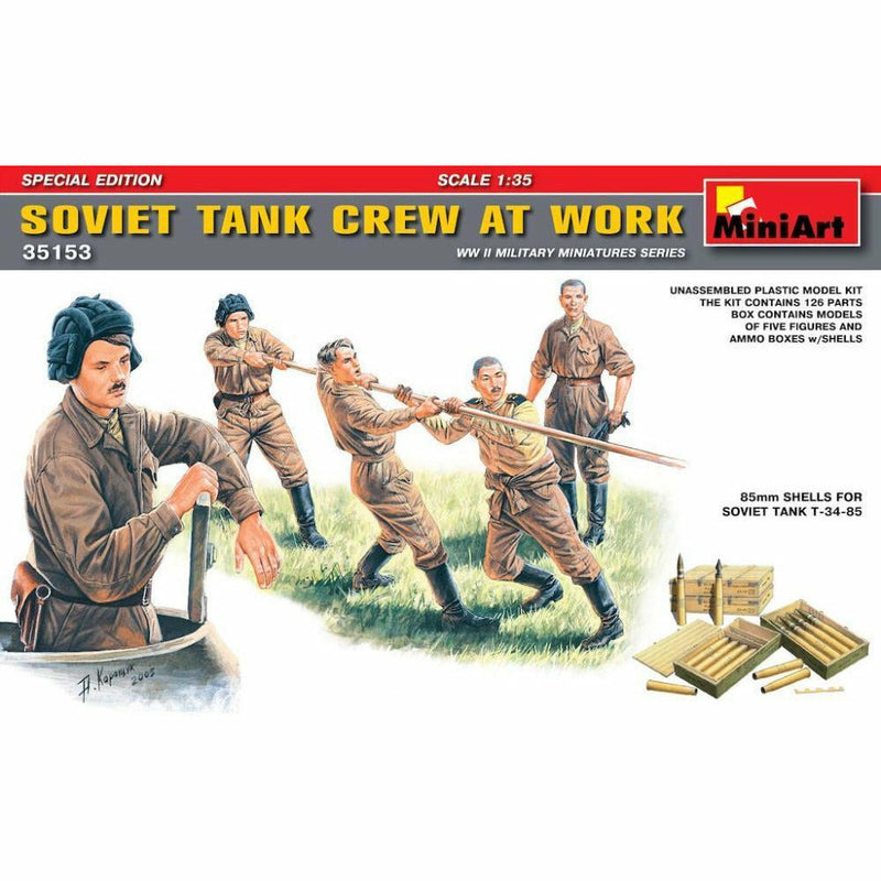 MINIART 1/35 Soviet Tank Crew at Work. Special Edition