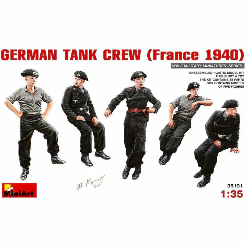 MINIART 1/35 German Tank Crew (France 1940)