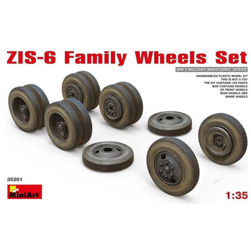 MINIART 1/35 ZIS-6 Family Wheels Set
