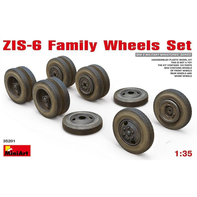 MINIART 1/35 ZIS-6 Family Wheels Set