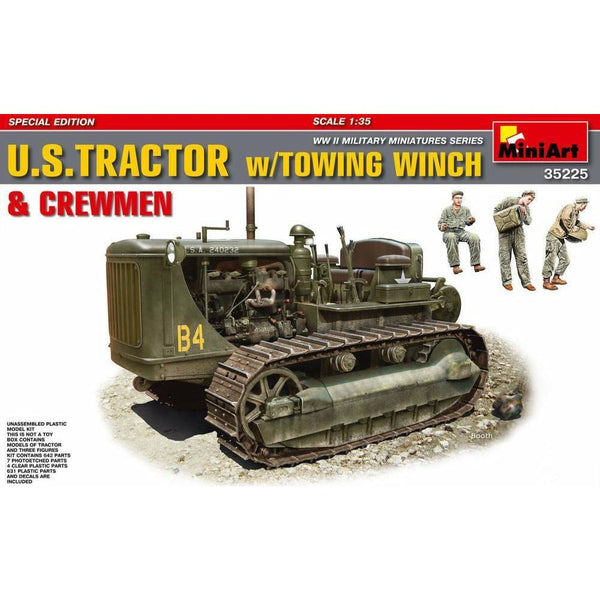MINIART 1/35 U.S.Tractor w/Towing Winch & Crewmen.Special Ed